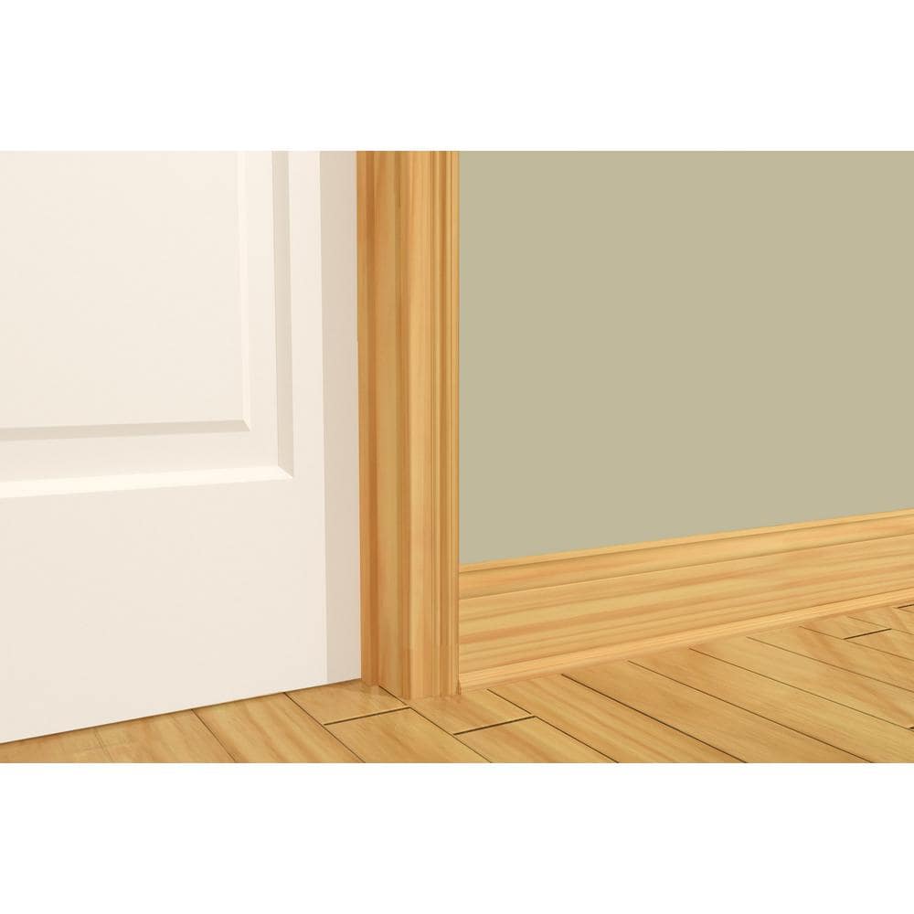 Alexandria Moulding 7/16 in. D x 1-3/8 in. W x 84 in. L Oak Wood Colonial Stop Moulding Pack (10-Pack)