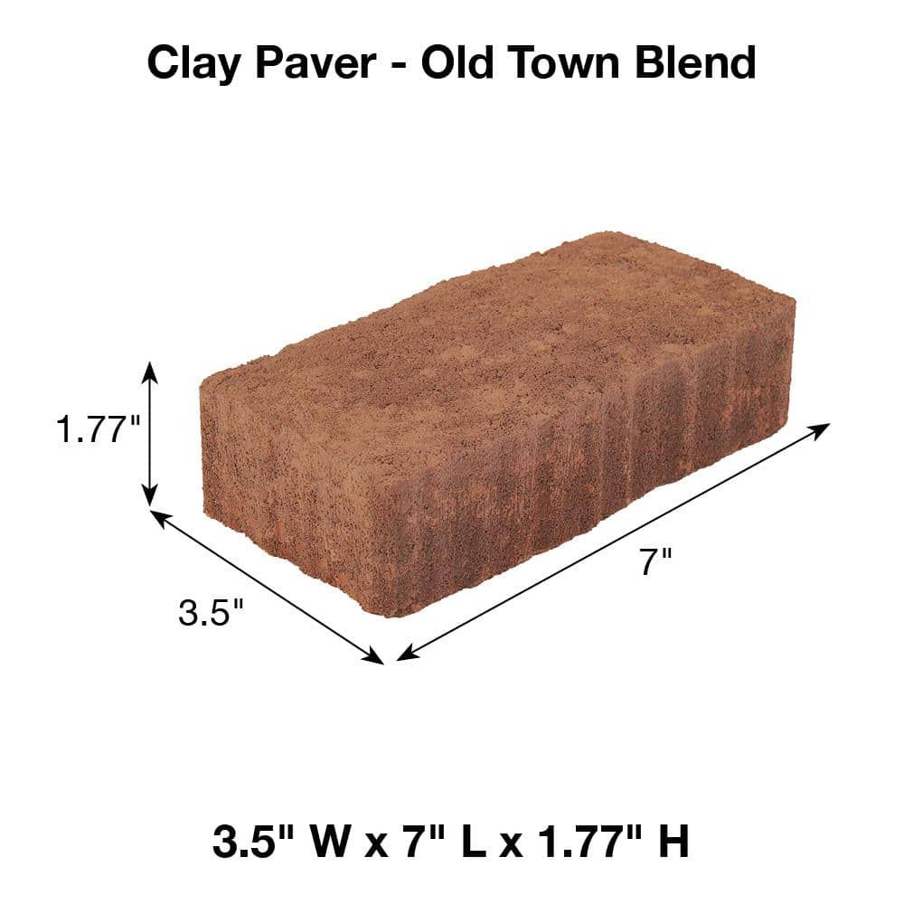 Pavestone Paper Sample Only of Clayton 3.5 in. W x 7 in. L x 1.77 in. H Old Town Blend Concrete Paver (1-Piece)