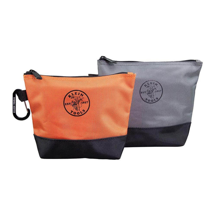 Klein Tools 9 in. Stand-Up Zipper Tool Bag, 2-Pack (Model 55470)