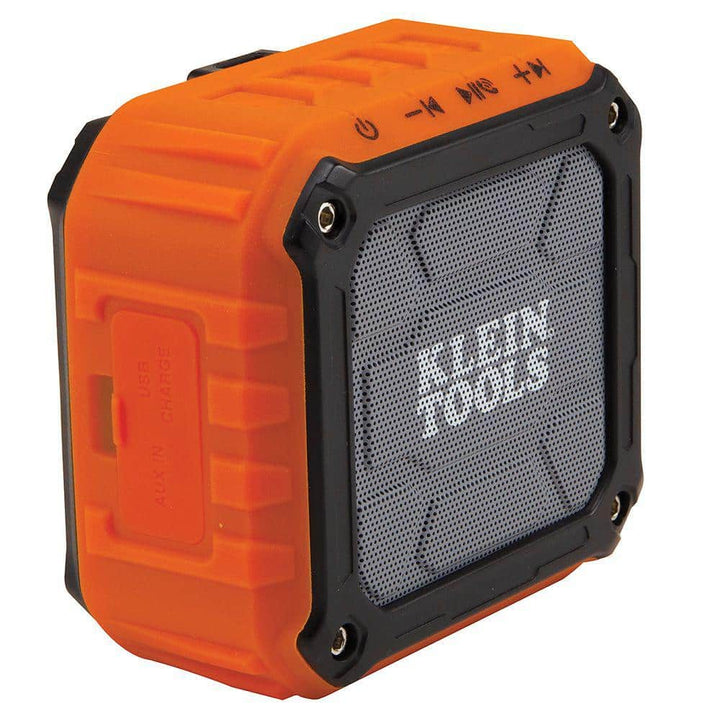 Klein Tools AEPJS1 Wireless Jobsite Speaker, IP45 Water/Dust Resistant, 3.5 in x 3.5 in x 2.13 in
