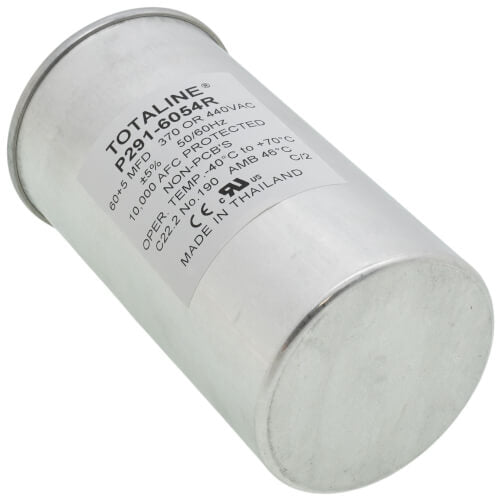 Carrier P291-6054R capacitor - side view (Type: Dual; Voltage: 440v)
