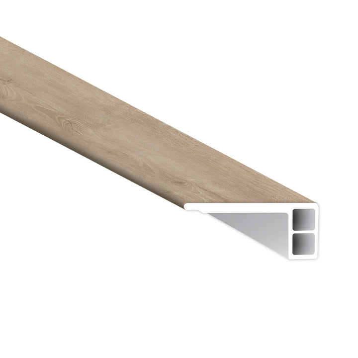 MSI Urban Oak 0.75 in. T x 2.75 in. W x 94 in. L Flush Stair Nose (Luxury Vinyl, Eased Edge)