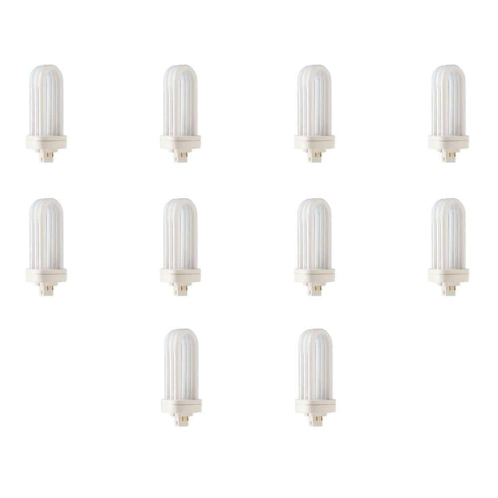Philips 42-Watt Neutral (3500K) 4-Pin GX24q-2 CFL Light Bulb, 10-Pack