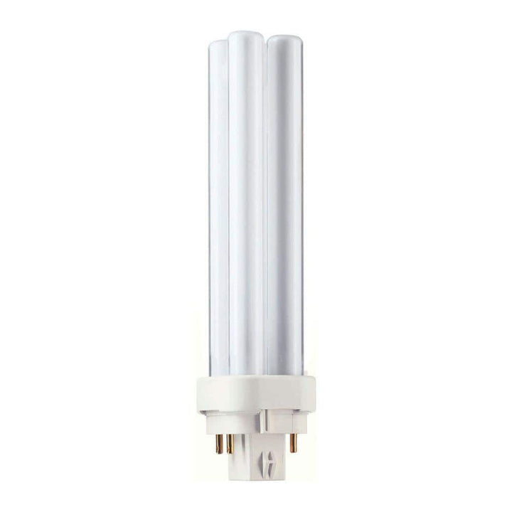Philips 13-Watt (G24q-1) PL-C 4-Pin Energy Saver CFL Non-Integrated Light Bulb, Soft White 2700K