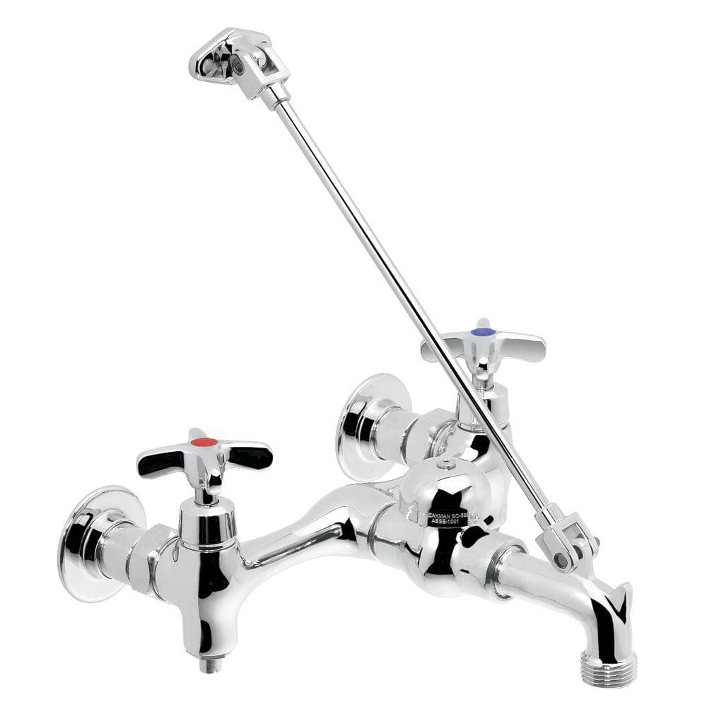 Speakman Commander Wall Mount Bathroom Faucet in Polished Chrome with Cross Handles - Model SC-5811