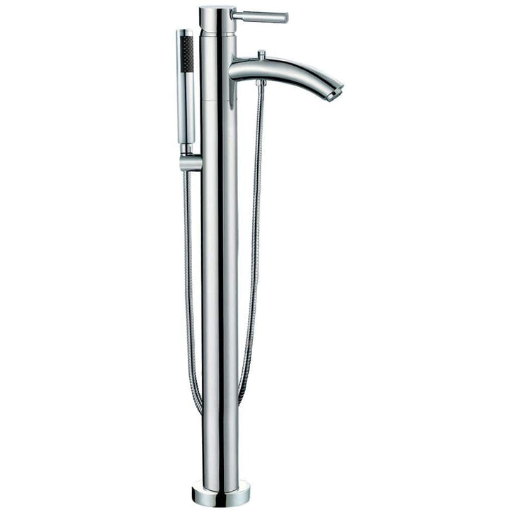 Wyndham Collection Taron Freestanding Tub Faucet, Polished Chrome, Modern Design