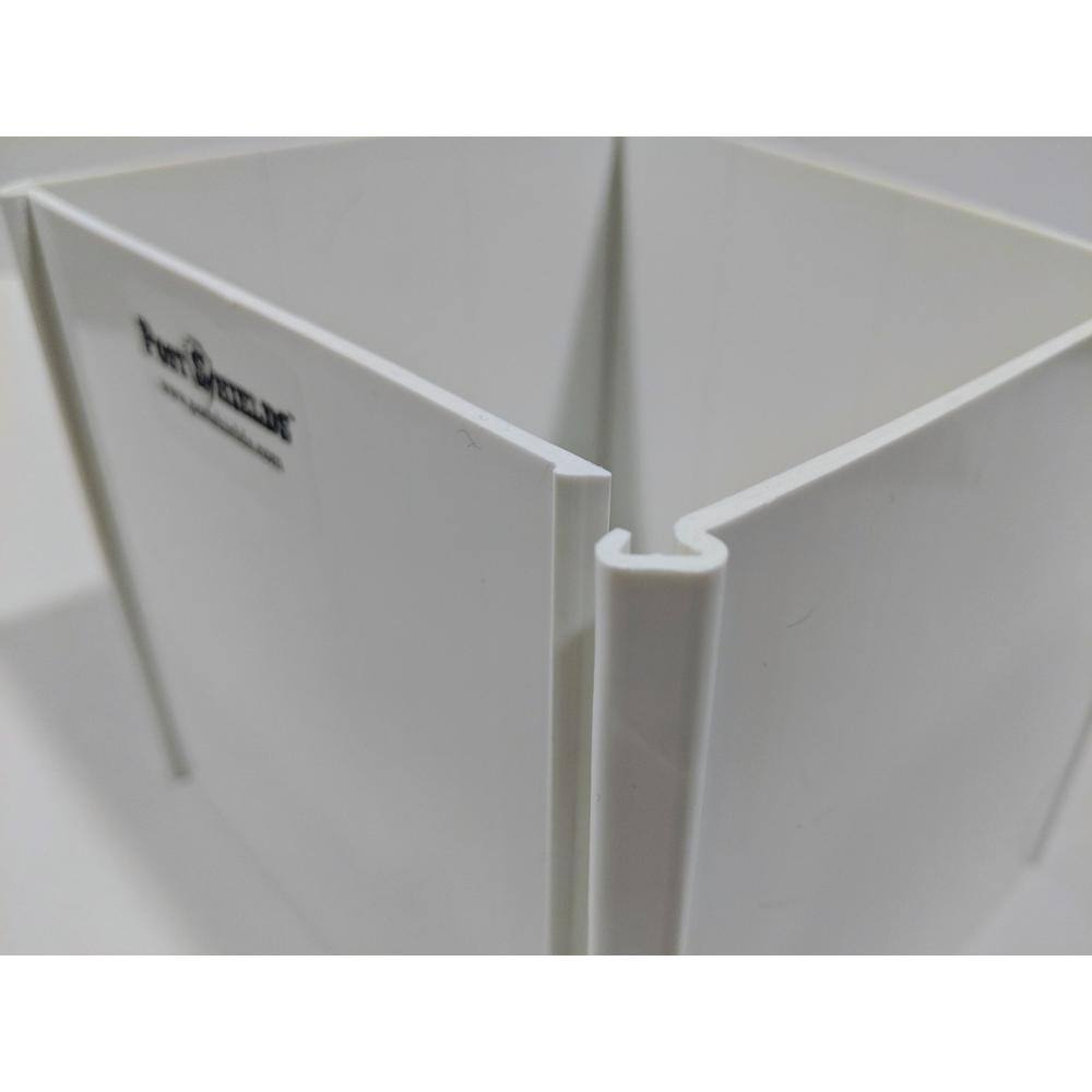 Post Shields 5.5 in. x 5.5 in. x 4 in. H Bronze Post Wrap