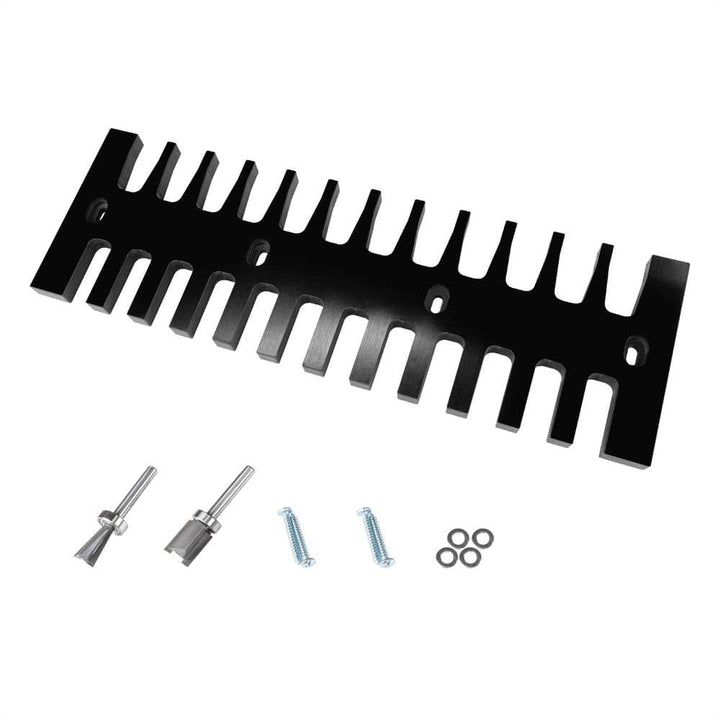 POWERTEC 15 in. Dovetail Jig System with Phenolic Template, Straight Edge Router Bit, Dovetail Bit and Mounting Hardware