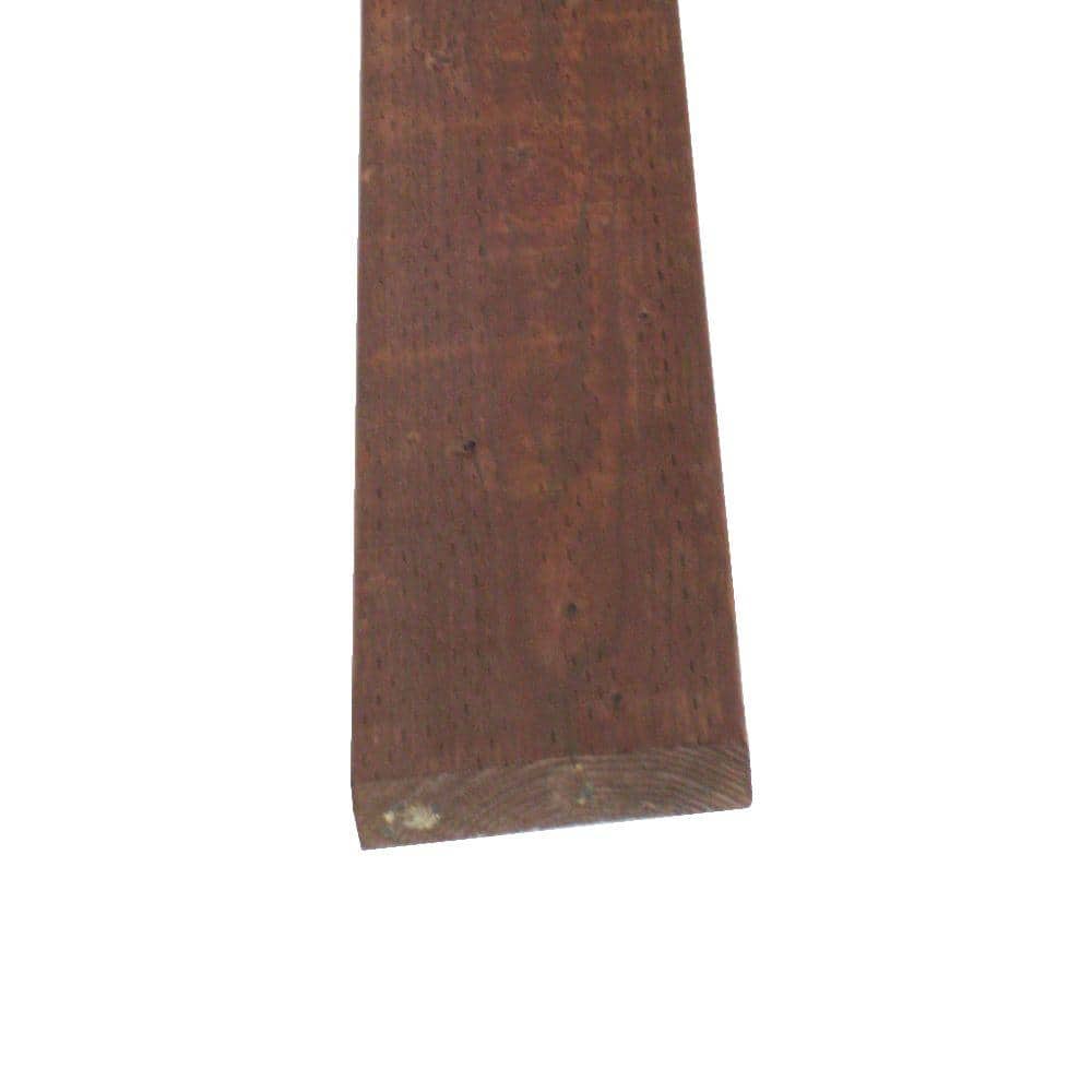 Pressure-Treated Lumber DF Brown Stain (Common: 2 in. x 8 in. x 8 ft.; Actual: 1.5 in. x 7.25 in. x 96 in.)