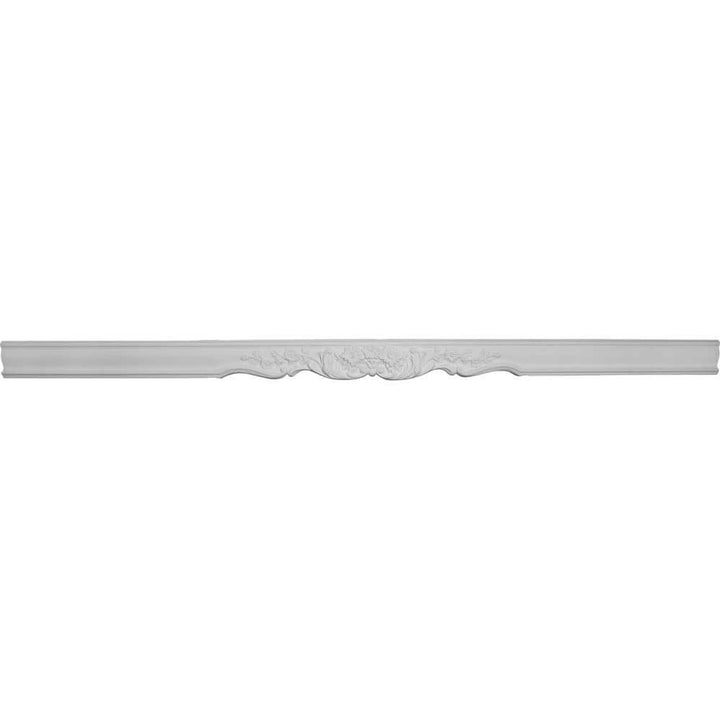 Ekena Millwork 1-3/8 in. x 94-1/2 in. x 5-1/4 in. Polyurethane Bradford Flower Casing Facia
