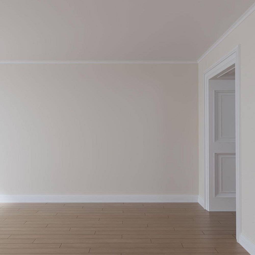 Ekena Millwork 1-1/2 in. x 1-1/2 in. x 94-1/2 in. Polyurethane Tyrone Smooth Crown Moulding