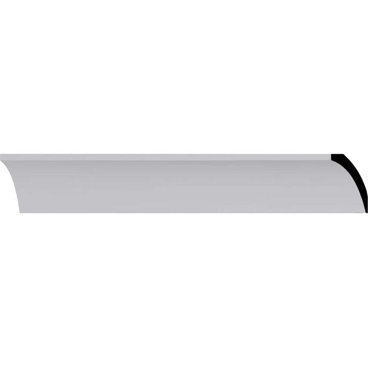 Ekena Millwork 2-5/8 in. x 2-3/8 in. x 94-1/2 in. Polyurethane Traditional Smooth Crown Moulding