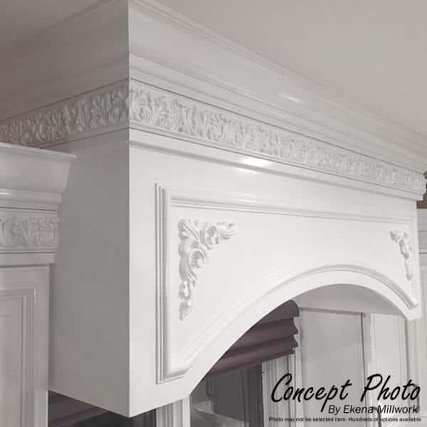 Ekena Millwork 11-1/8 in. x 11-1/8 in. x 94-1/2 in. Polyurethane Kinsley Crown Moulding