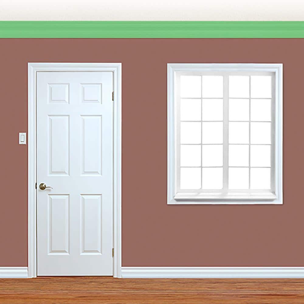 Builder's Choice 49 9/16 in. x 1 in. Primed MDF Crown Moulding (Sold by Linear Foot)