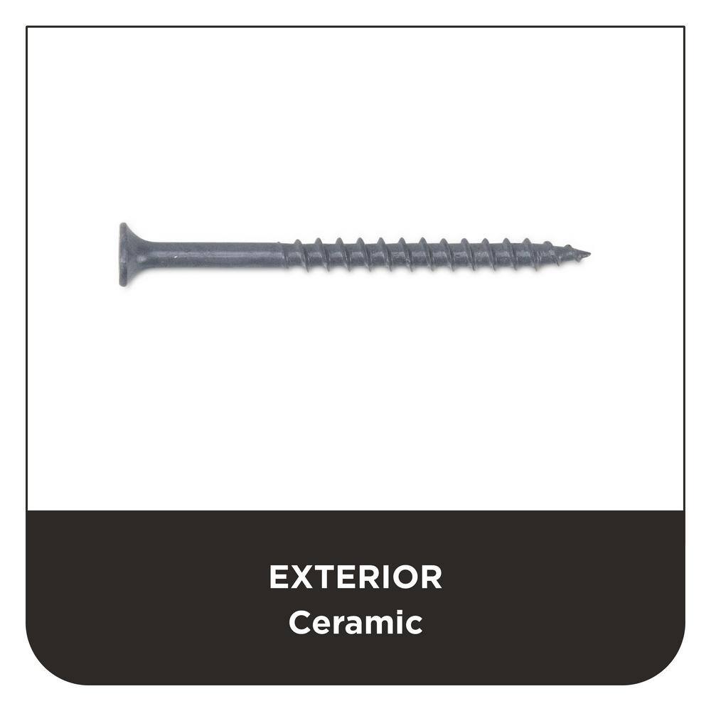 PRO-FIT #9 x 2-1/2 in. T25 Star Drive Bugle Head Grey Wood Deck Screws 25 lbs. (2350)