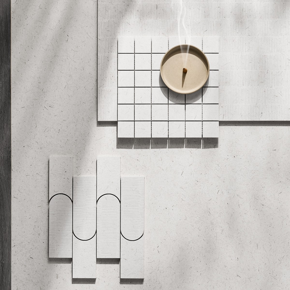 Hikari Chalk White 48x48 Matte Porcelain Tile - Lux Tile