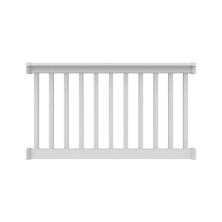 RDI Finyl Line 5 ft. x 36 in. H T-Top Level Rail Kit in White