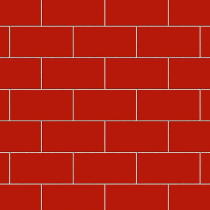 Merola Tile Projectos Bold Red 3-7/8 in. x 7-3/4 in. Matte Ceramic Subway Floor and Wall Tile (11.0 sq. ft. / Case)