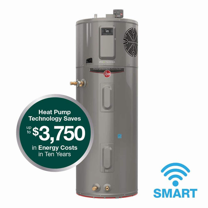 Rheem ProTerra 50 Gallon Smart Hybrid Heat Pump Water Heater with Leak Detection