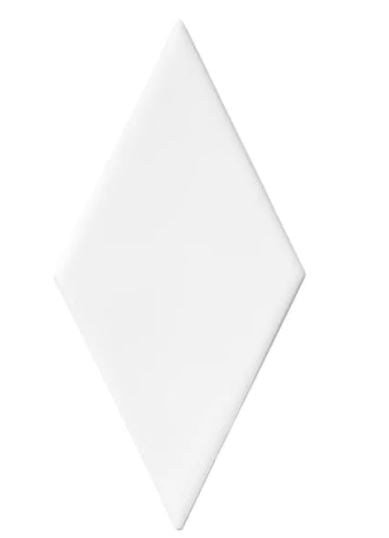 Marazzi LuxeCraft Handmade White Rhombus 3 in. x 6 in. Glazed Wall Ceramic Tile (5.04 sq. ft./Case)*