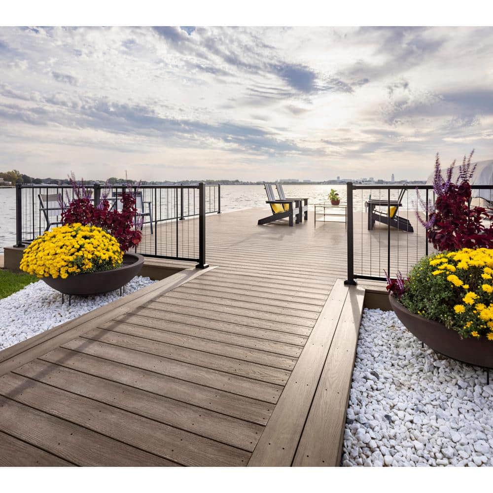 MoistureShield Elevate Riverbank 1 in. x 5.4 in. x 20 ft. Solid Edge Capped Composite Decking (10-Pack)
