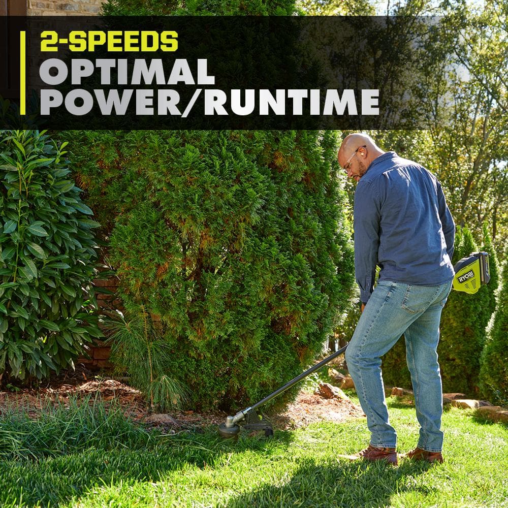 RYOBI 40V HP Brushless 20 in. Whisper Series Cordless Walk-Behind Multi-Blade Push Mower w/ (2) 6.0 Ah Batteries & Charger