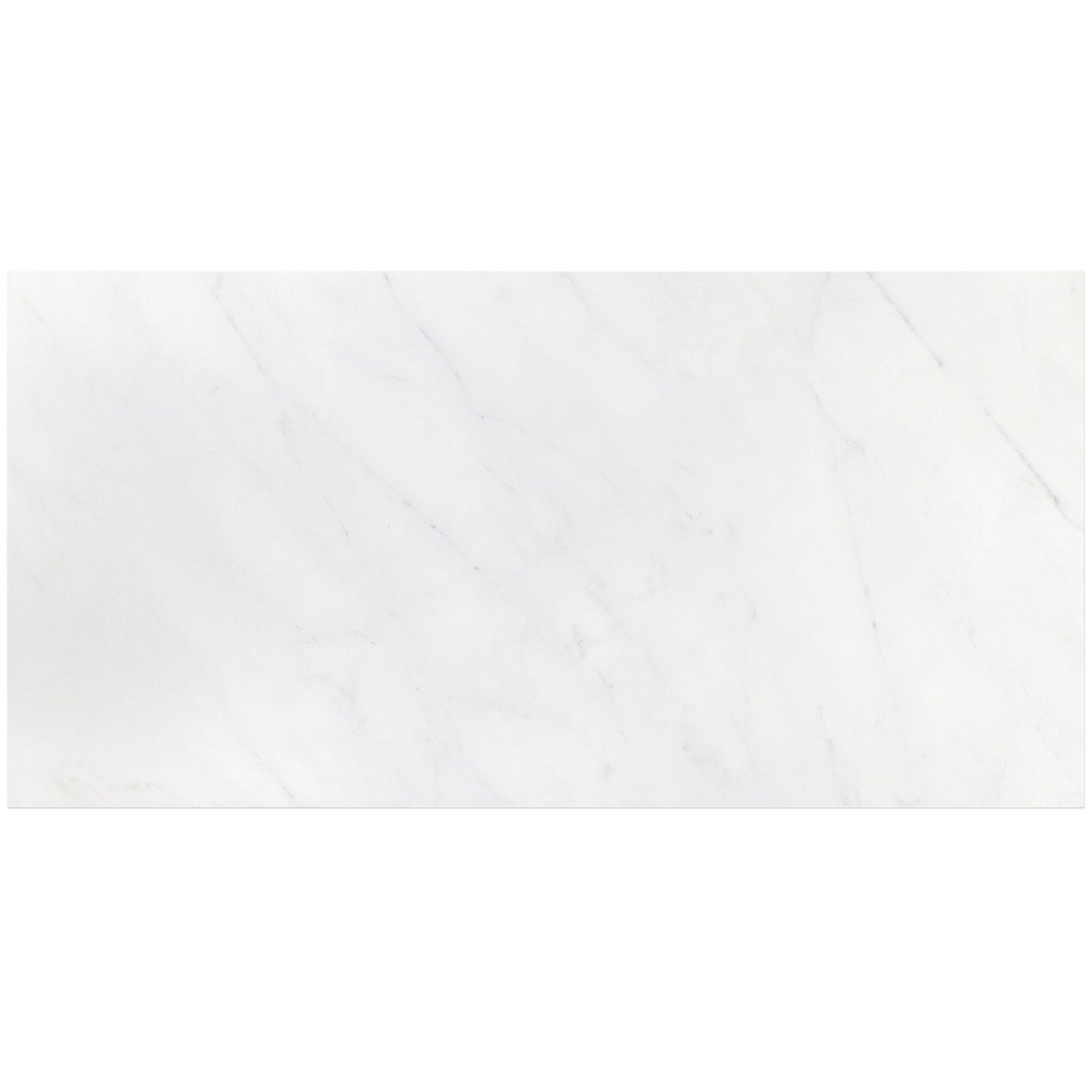 Belvedere Bianco White 15x30 Semi-Polished Porcelain Tile