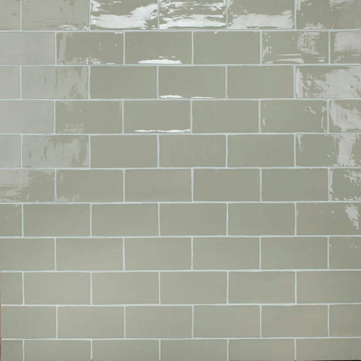 Merola Tile Chester Sage 3 in. x 6 in. Ceramic Wall Subway Tile (6.02 sq. ft. / Case)