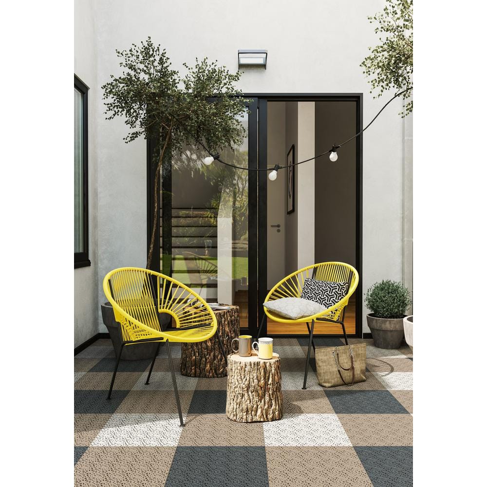 XL Tiles 14.96 in. x 14.96 in. 14 Tiles, 21.5 sq. ft. PVC Deck Tile in Sandstorm