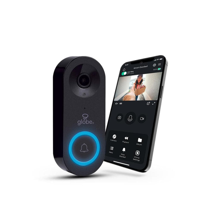 Heath Zenith Black Plastic Wired Smart Video Doorbell