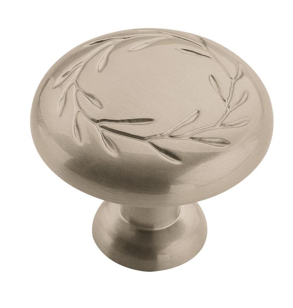 Nature's Splendor 1-5/16 in (33 mm) Diameter Weathered Nickel Cabinet Knob by Amerock