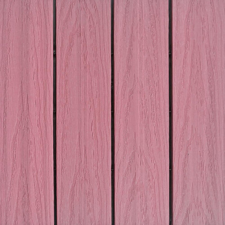 NewTechWood UltraShield Naturale 1 ft. x 1 ft. Quick Deck Outdoor Composite Deck Tile Sample in Seoul Pink