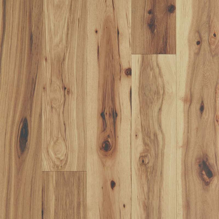 Shaw Sanctuary Hickory 6-3/8" Wire-Brushed Engineered Hardwood Flooring, ScufResist Platinum + Repel, 1/2" Thick, Sold by Carton (25.4 sq ft)
