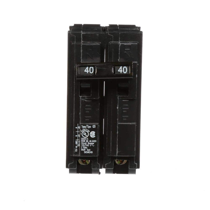 Siemens 40 Amp Double-Pole Type QD Replacement Circuit Breaker
