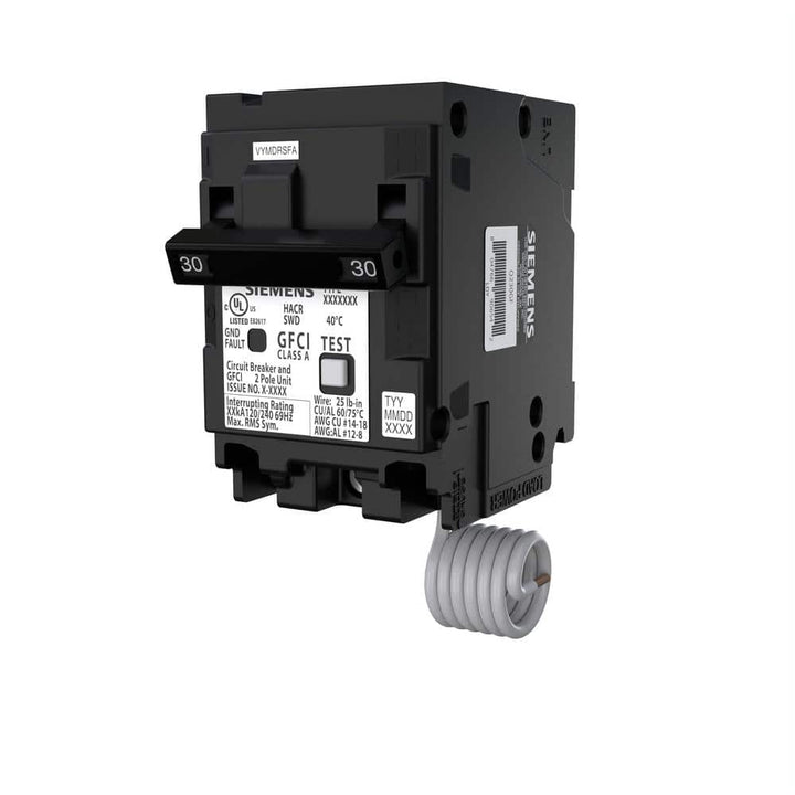 Siemens QPFB 30 Amp 2-Pole GFCI Circuit Breaker