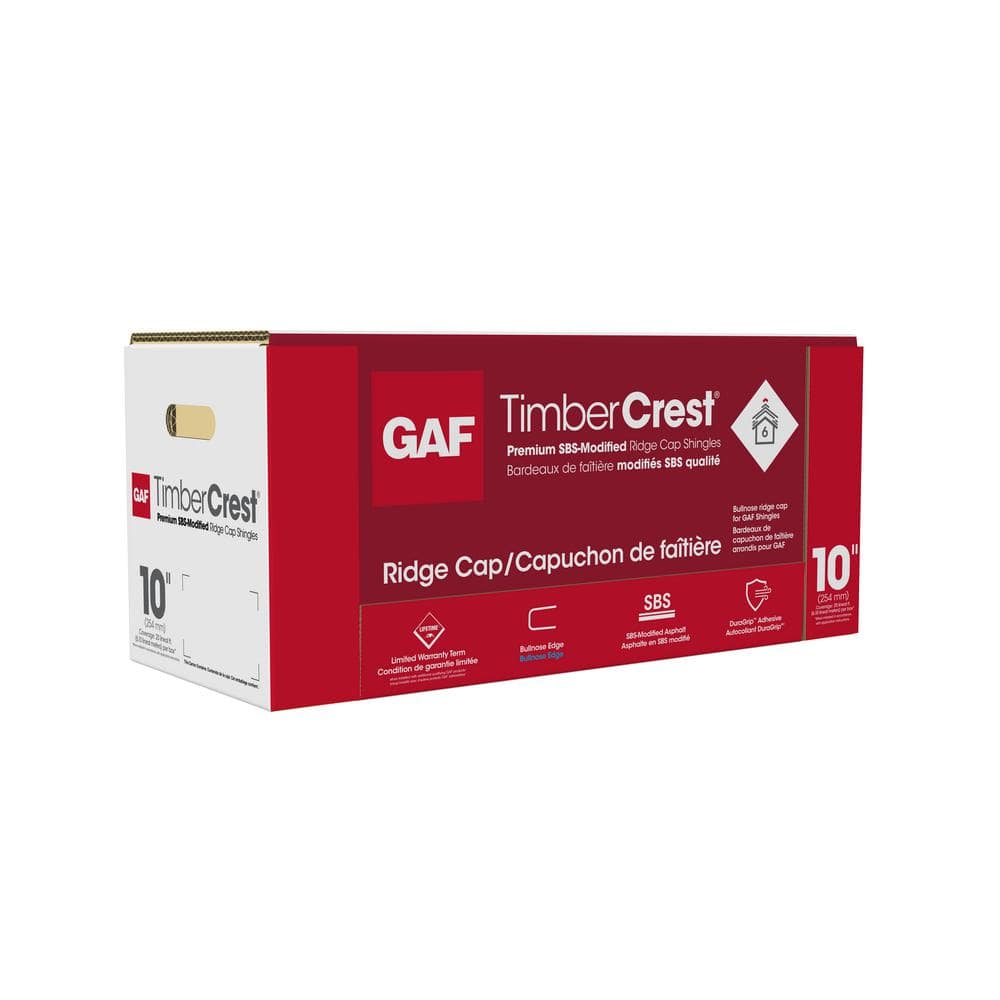 GAF TimberCrest Slate Bullnose Hip and Ridge Cap Shingles - 20 ft Coverage