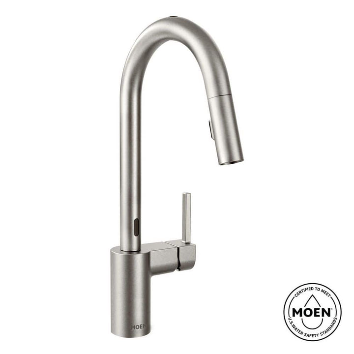 Moen Align Single-Handle Touchless Pull-Down Sprayer Kitchen Faucet with MotionSense and Power Clean, Spot Resist Stainless