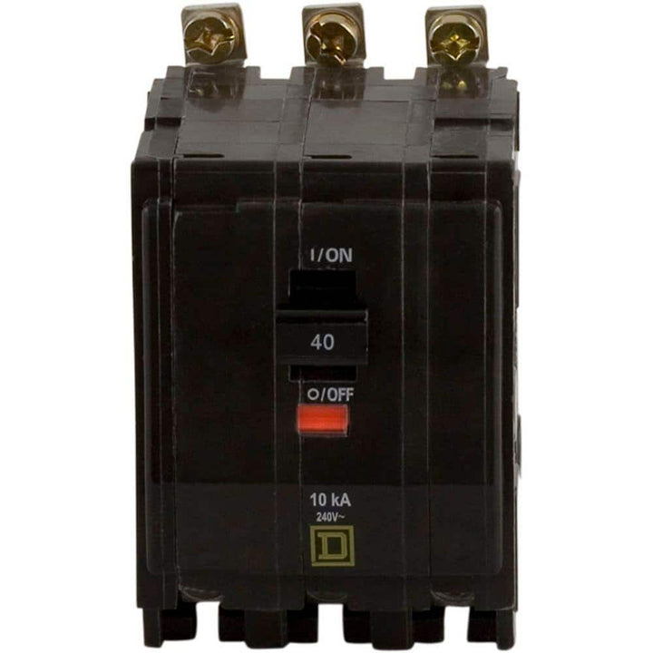 Square D QO 40 Amp 3-Pole Bolt-On Circuit Breaker