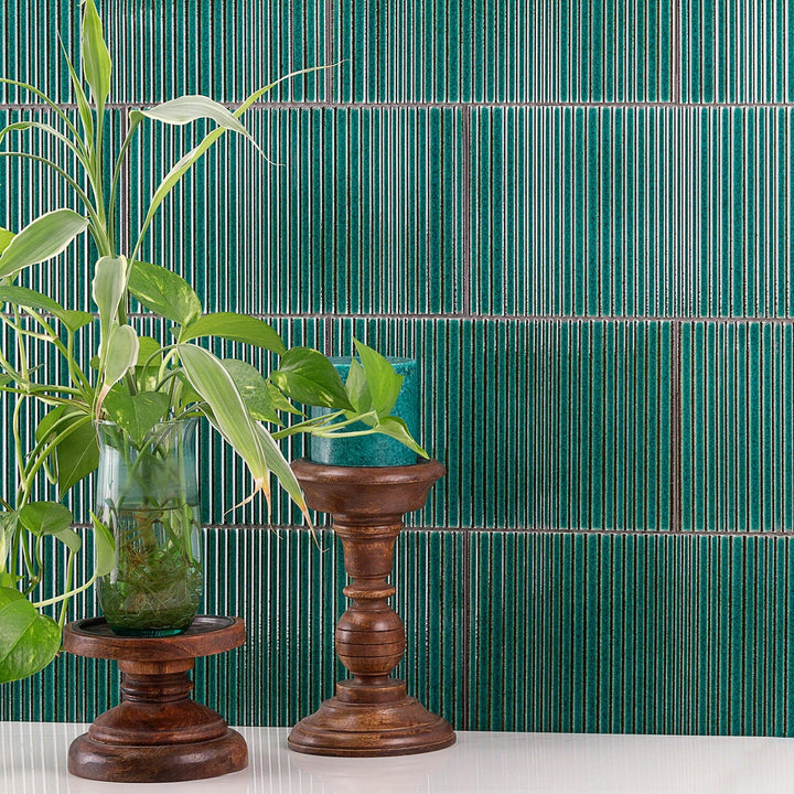 Arden Cozumel Teal Green 6x10 Glossy Porcelain Tile