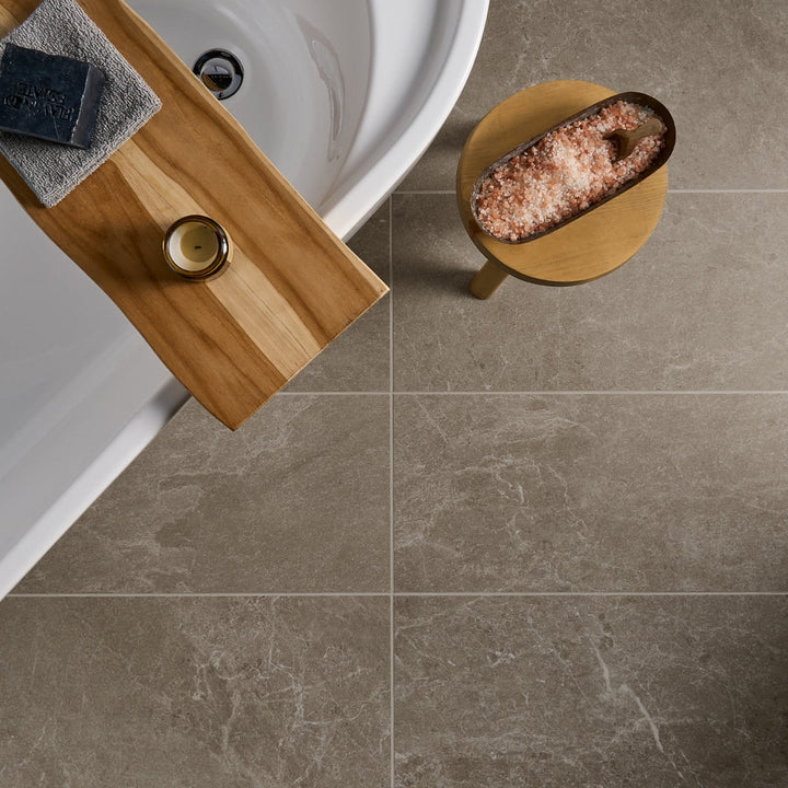 ZenTech Greige Beige Matte Porcelain Tile 12x24 - Lux Tile