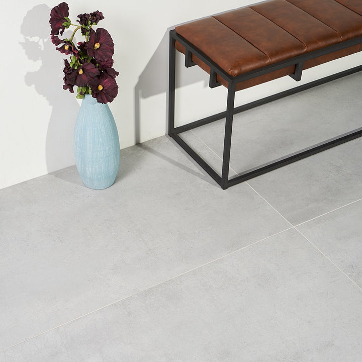 Bond Nimbus Silver 24x48 Matte Porcelain Tile - Lux Tile