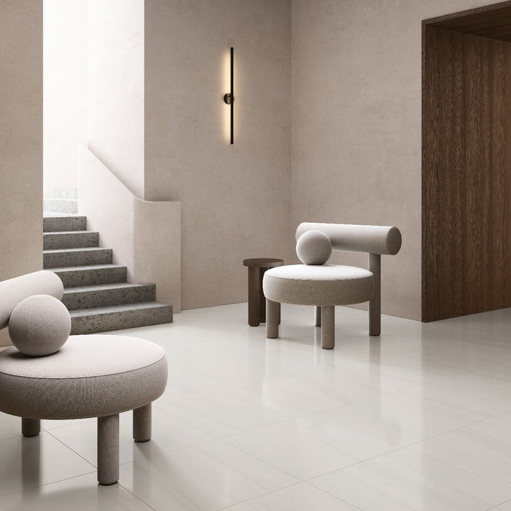 Minera Dolomite Warm White 24x24 Polished Porcelain Tile