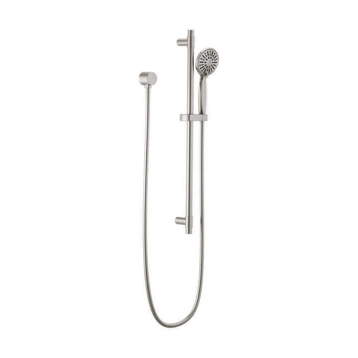 Delta 4-Spray 3.9 in. Single Wall Mount Handheld Shower Head with Slide Bar in Stainless