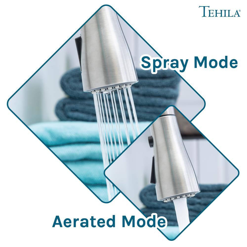 TEHILA 17.75" x 23.25" Freestanding Utility Sink with Stainless Faucet & Soap Dispenser