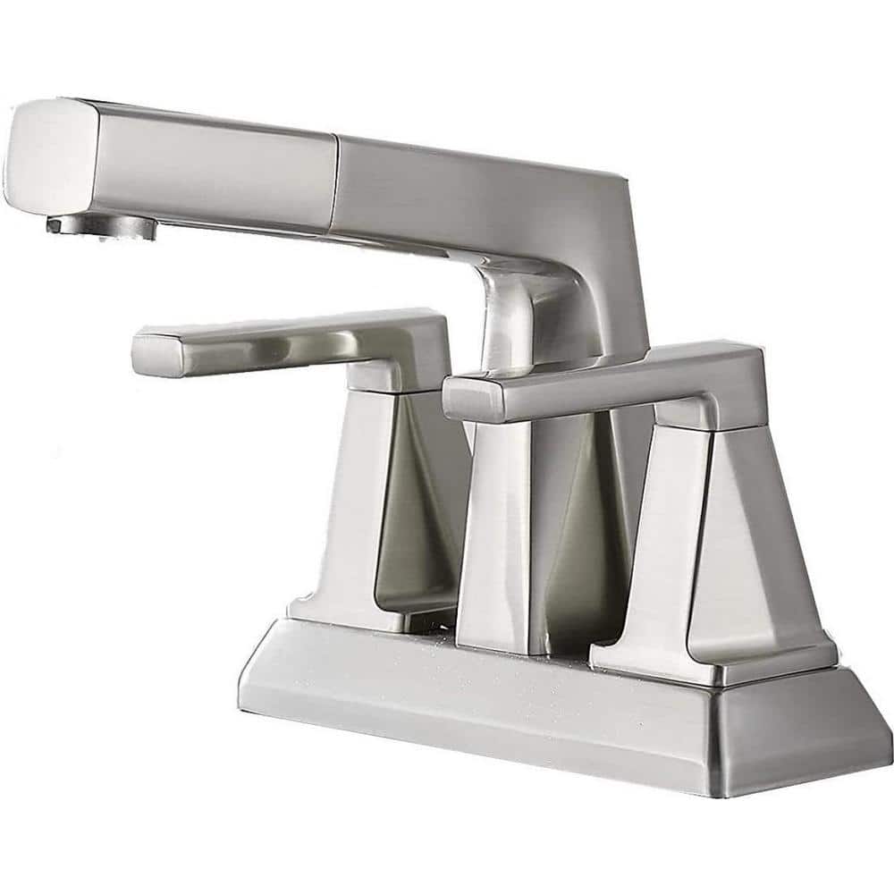 Unbranded Commercial Metering Single Handle Bathroom Sink Faucet in Stainless Steel