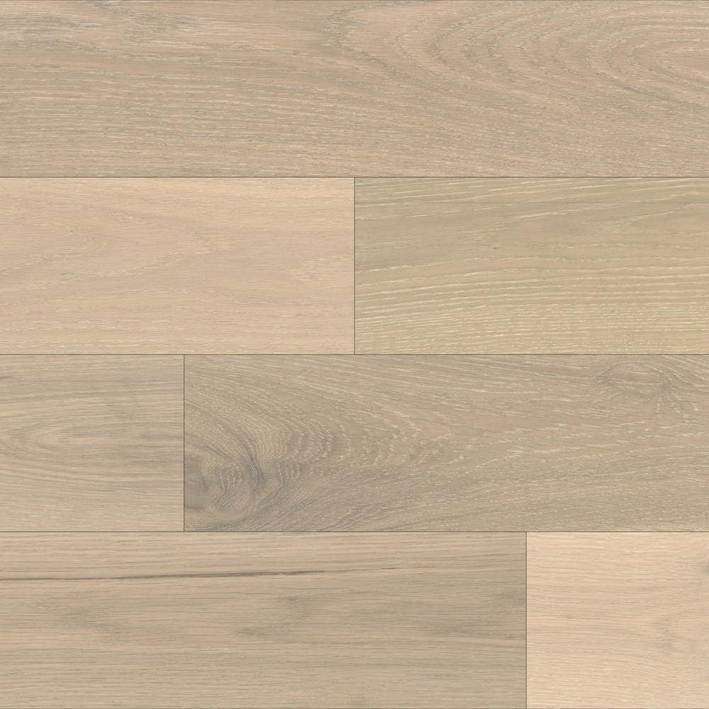 ASPEN FLOORING Steward White Oak 1/2 in. T x 7.5 in. W Tongue and Groove Wire Brushed Engineered Hardwood Flooring (30.4 sqft/case)