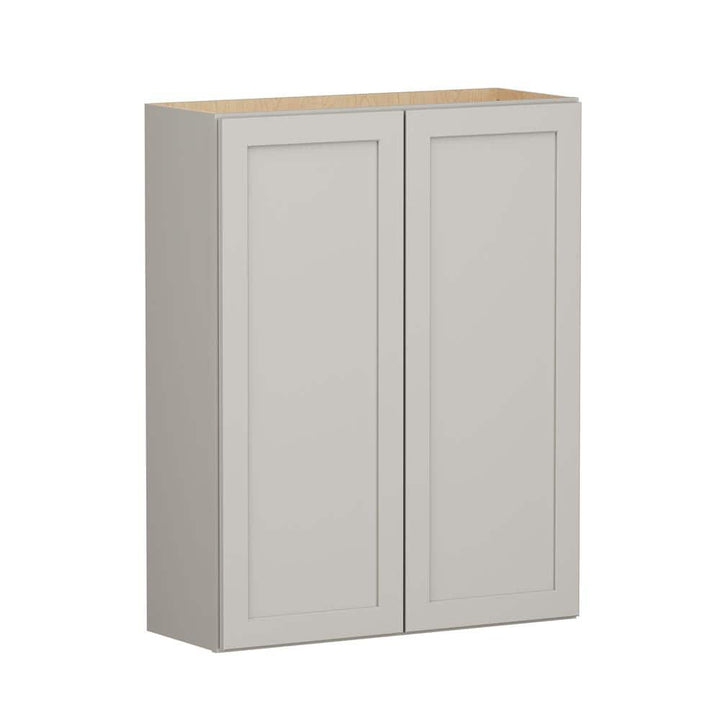 Shaker Full Overlay 33 in. W x 12 in. D x 42 in. H Plywood Assembled Wall Kitchen Cabinet in Stone Gray