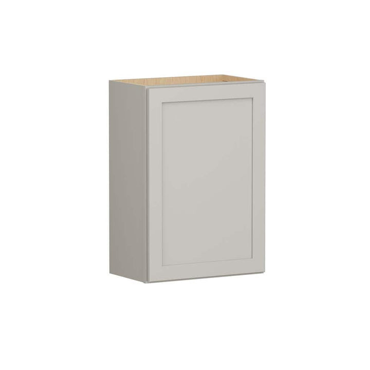 SIMPLY WOODMARK PRO Shaker Full Overlay 21 in. W x 12 in. D x 30 in. H Plywood Assembled Wall Kitchen Cabinet in Stone Gray