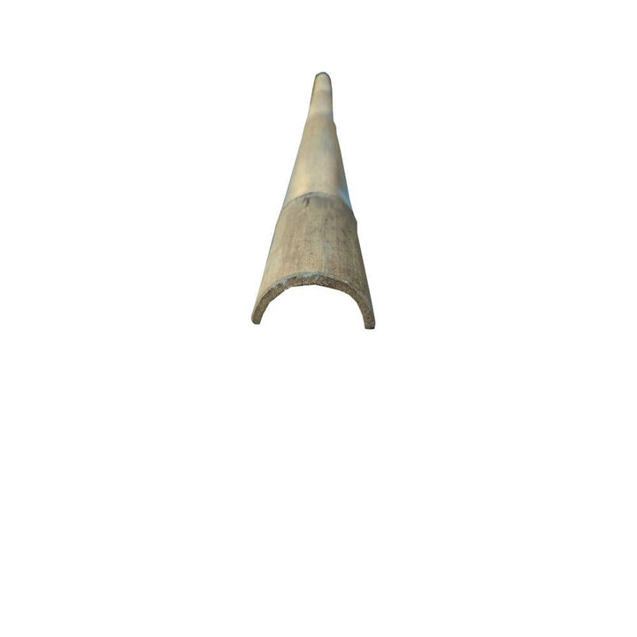 MGP 1.5 in. - 2 in. D x 72 in. L Natural Bamboo Half Round Fence Rail