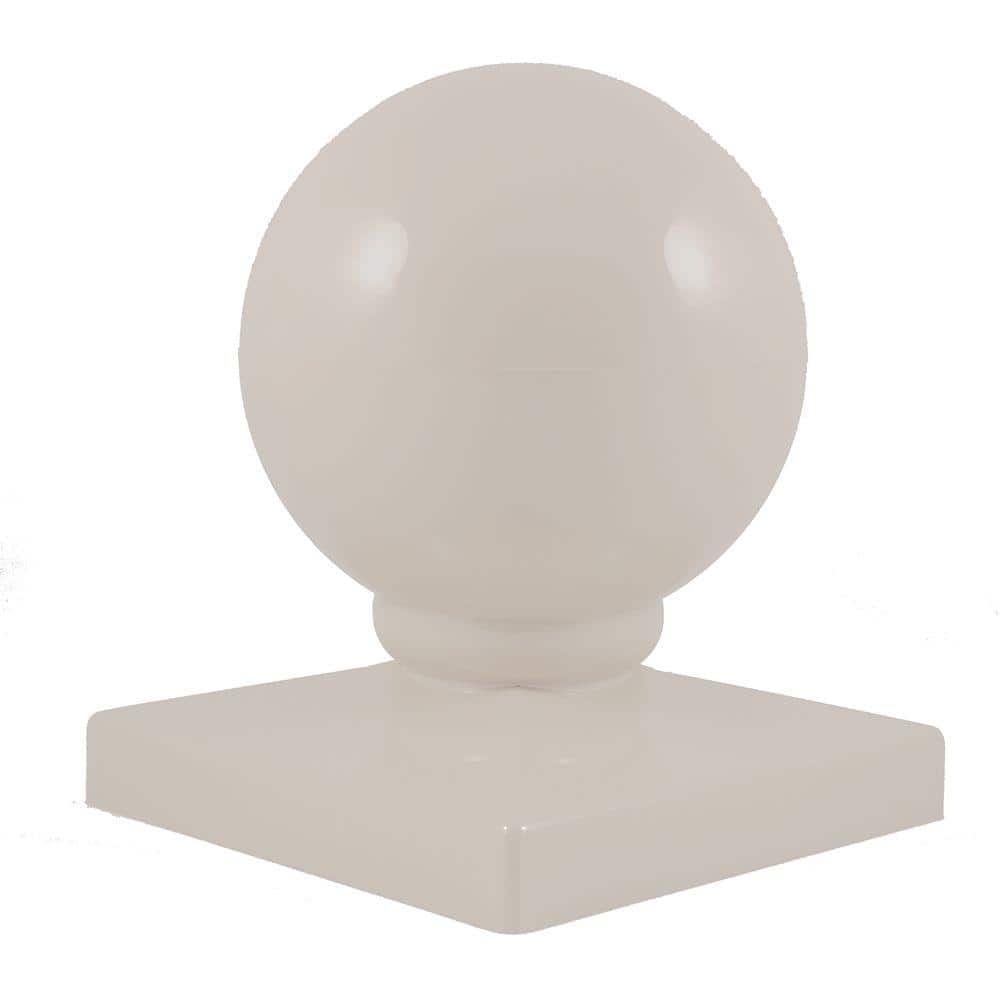 Weatherables 4 in. x 4 in. Tan Vinyl Ball Post Cap